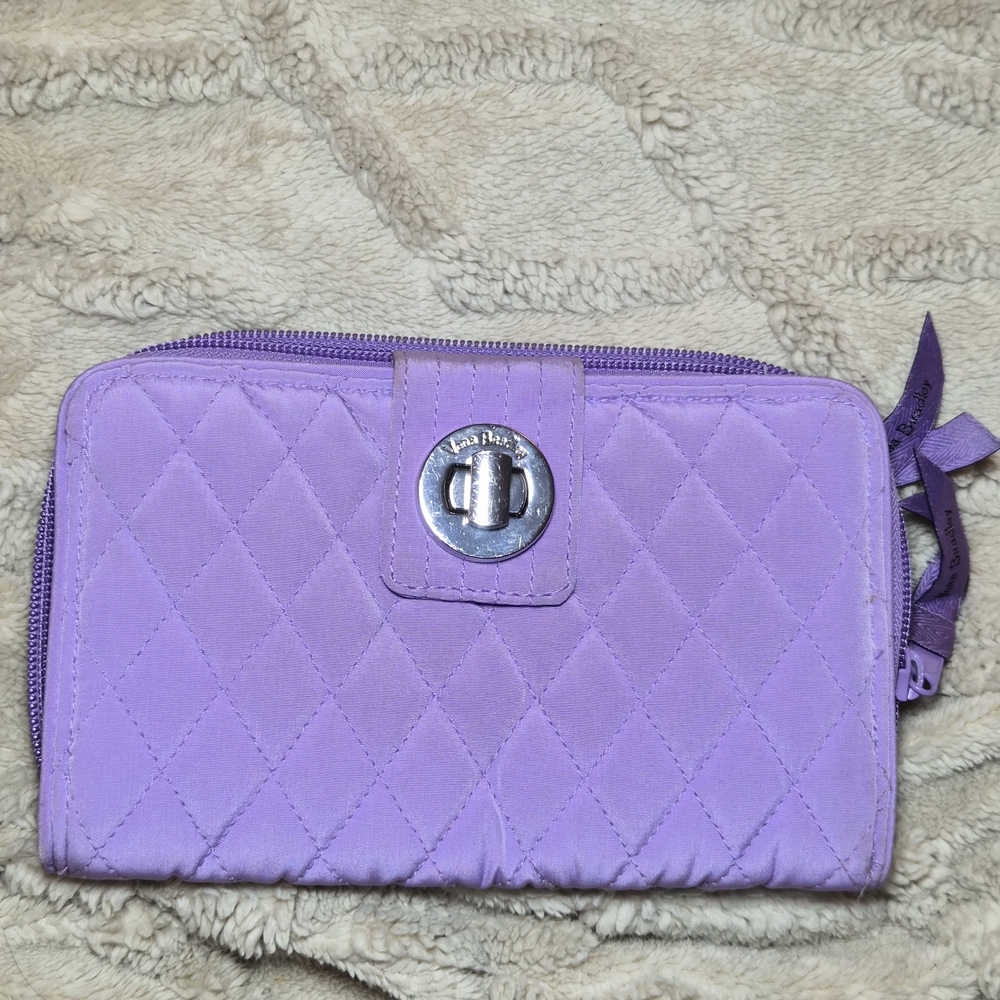 Vera Bradley Mokara Orchid RFID Turnlock Wallet